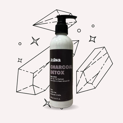 Atisa Charcoal Detox Body Lotion - Distacart
