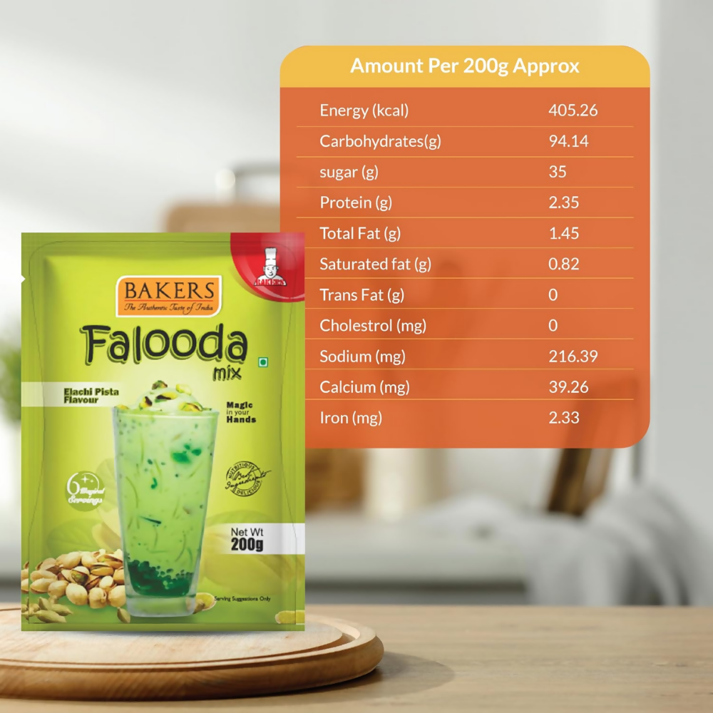 BAKERS Elaichi Pista Flavored Falooda Mix - Dista