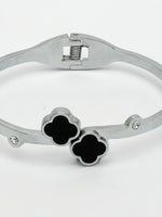 Thumbnail for NVR Women's Set of 2 Gold & Silver Cuff Bracelet - Distacart