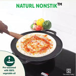 Thumbnail for The Indus Valley CASTrong Cast Iron Roti/Dosa Tawa, Pre-seasoned, Nonstick, 100% Pure, Toxin-free, Gas & Induction,Spatula, 30.2cm, 2.4kg