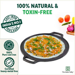 Thumbnail for The Indus Valley CASTrong Cast Iron Cookware Set: Tawa+ Kadai, Kitchen Set for Home, Pre-seasoned, 100% Pure, Toxin-free, Induction, Tadka Pan