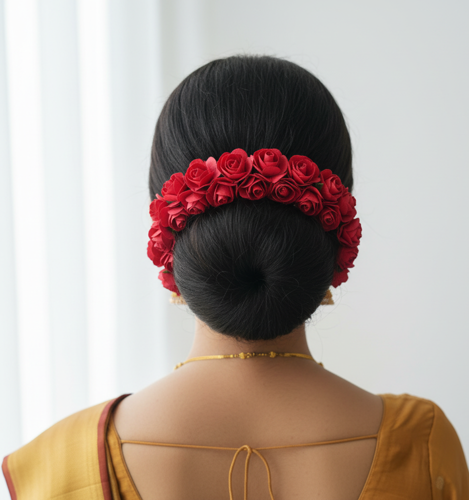 Red Rose Gajra - Dista