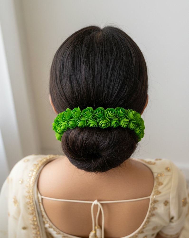 Green Rose Gajra - Dista
