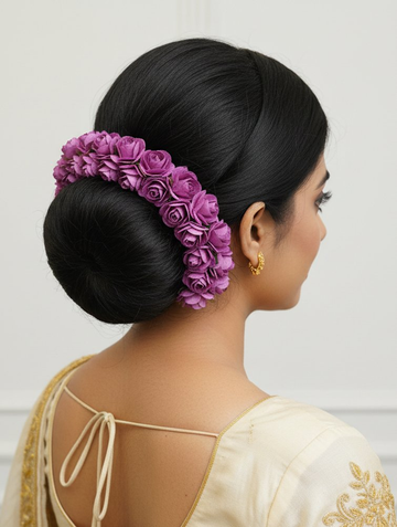 Purple Rose Gajra - Dista