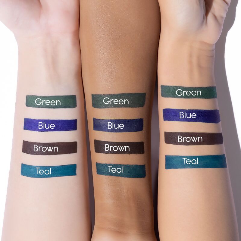 Kay Beauty 24HR Coloured Matte Kajal - Teal - Distacart