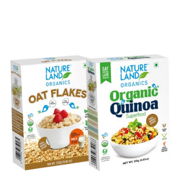 Nature Land Organics Oat Flakes +Organic Quinoa - Distacart