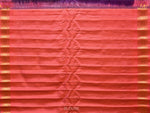 Thumbnail for Purple and Peach Gadwal Silk Handloom Saree with Mango Pallu and Border Design - Global Threads - Distacart