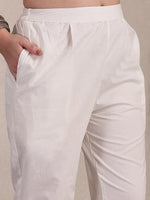 Thumbnail for Yufta Purple Premium Cotton Kurta Dupatta Pant Set