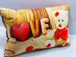 Thumbnail for Unique Fashion Microfibre Filled Cushion For Kids - Love Teddy - Distacart