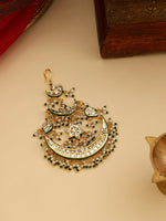 Thumbnail for Ruby Raang 22k Gold Polished Kundan Passa