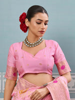 Thumbnail for Astita Light Pink Silk Saree