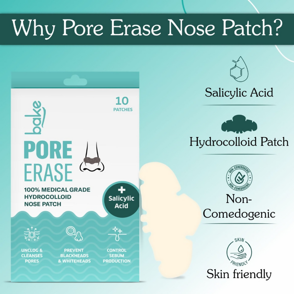 Bake 2% Salicylic Acid Pore Erase Nose Strips - Distacart