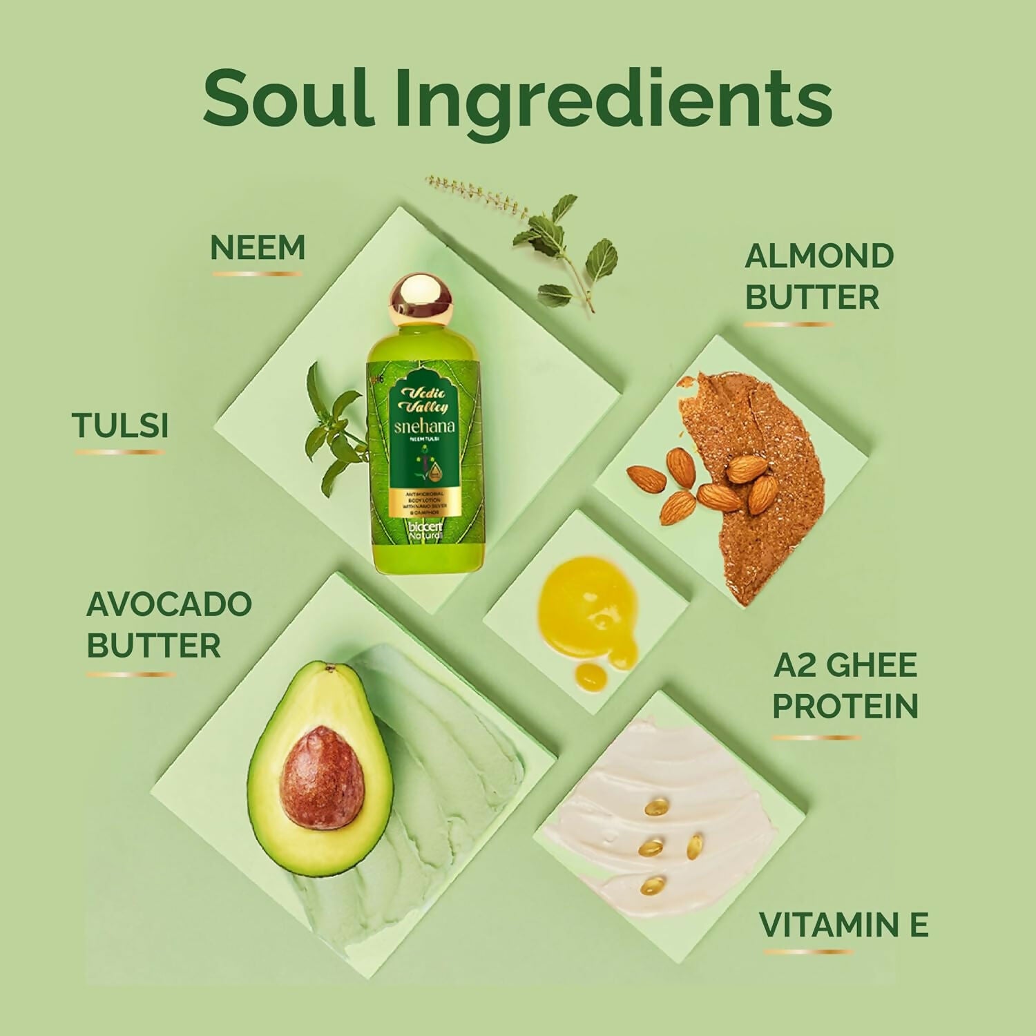 Vedic Valley Neem Tulsi Body Lotion for Women & Men - Distacart