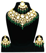 Thumbnail for Joban Fashion Hand Made High Quality Gold Plated Base Metal Alloy Kundan Stone Studded Kundan Jewellery Set - Distacart