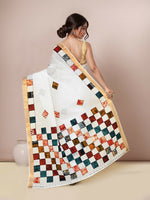 Thumbnail for Joban Fashion Multicolor Cotton Applic Saree - Dista