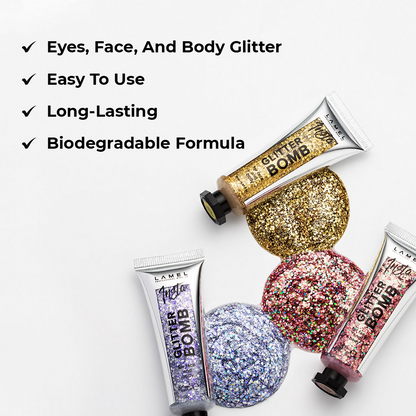 Lamel Insta Glitter Bomb - 402 Gold - Distacart