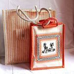 Thumbnail for Jute Ladies Fashion Bags in Combo - Big & Small - Distacart