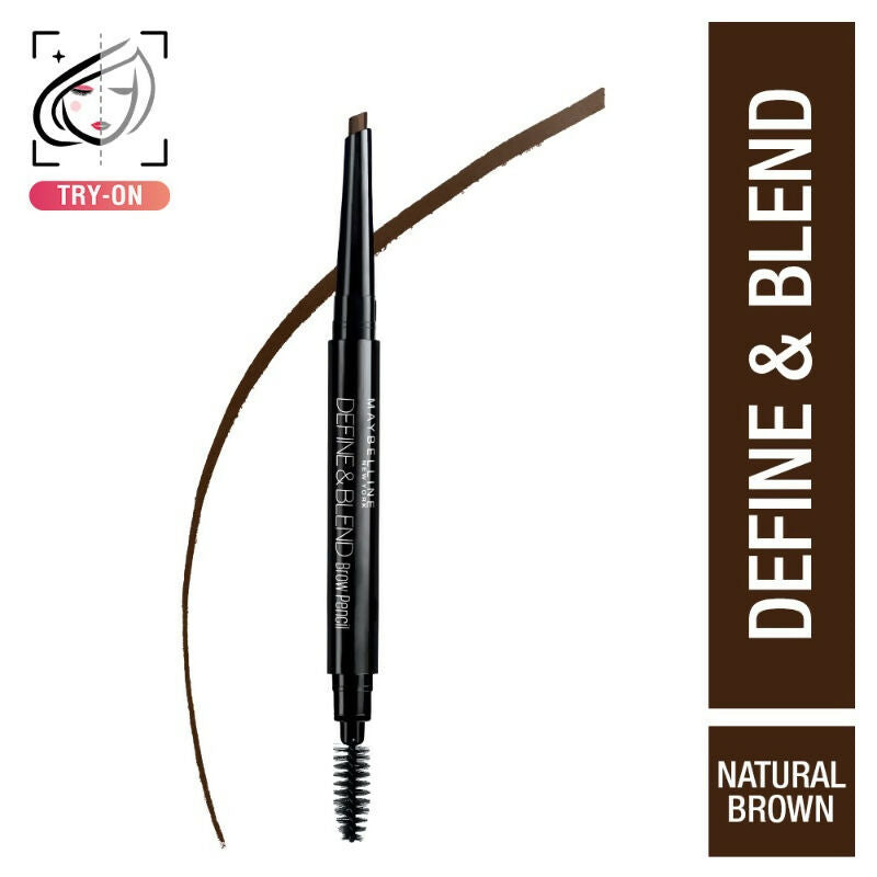 Maybelline New York Define & Blend Brow Pencil - Natural Brown - Distacart
