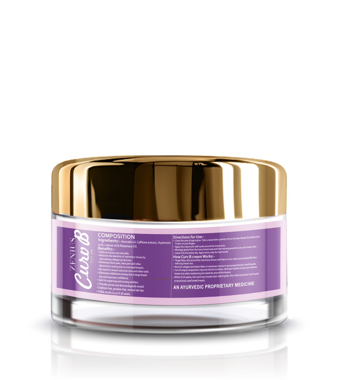 Zenius Curv B Cream for Breast Reduce - Dista