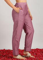 Thumbnail for Aavyora Women’s Lavender Embroidered Kurta Set with Dupatta