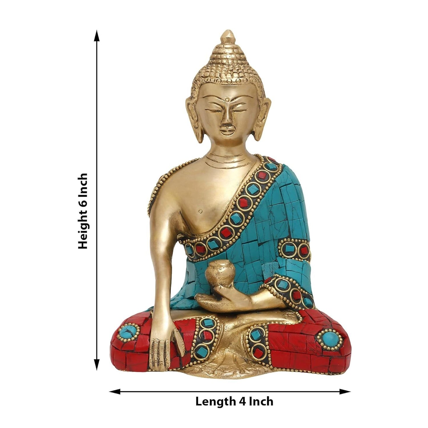 Pick End Now Brass Gautam Buddha Idol - Distacart