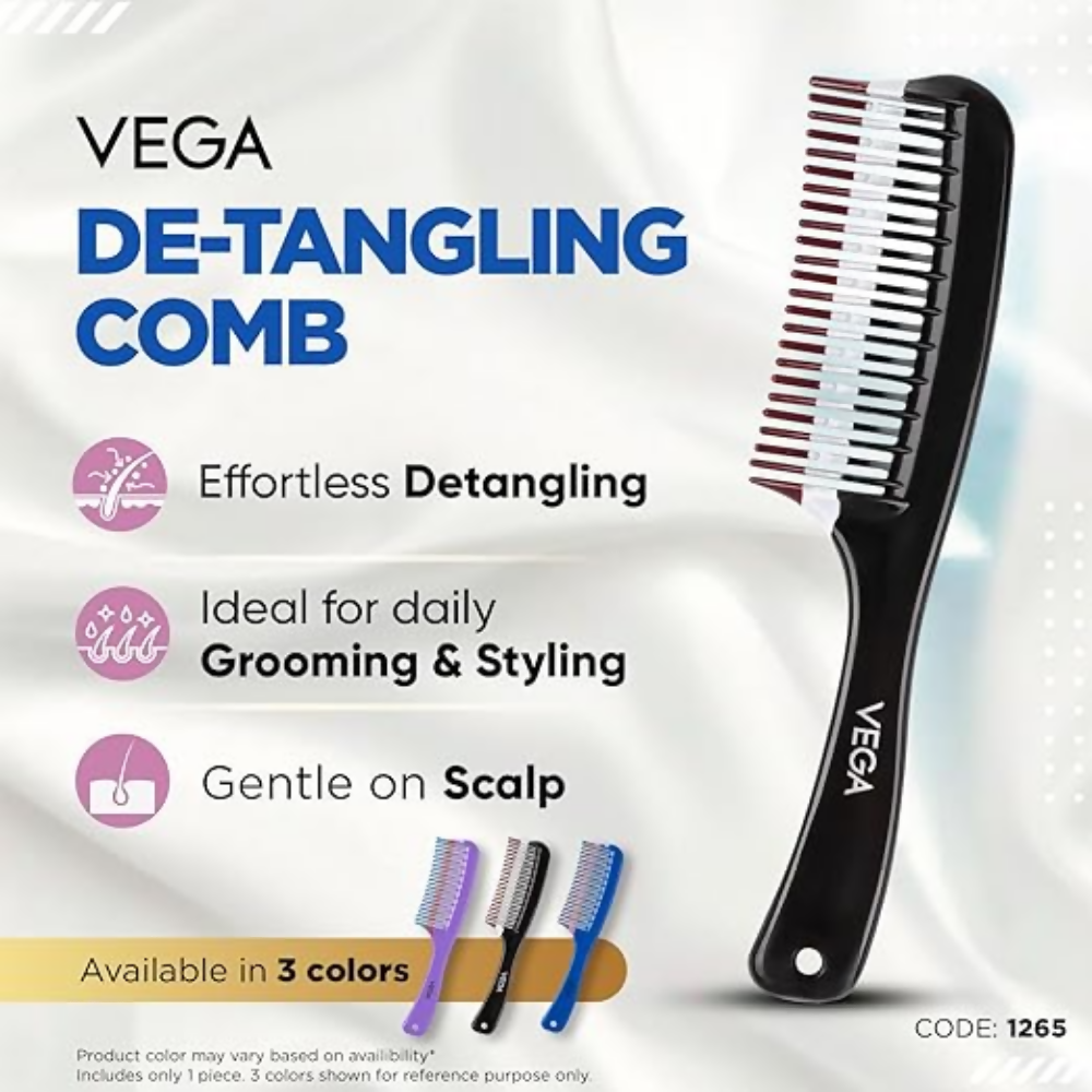 Vega Detangling Comb with 2 Row Teeth - Dista