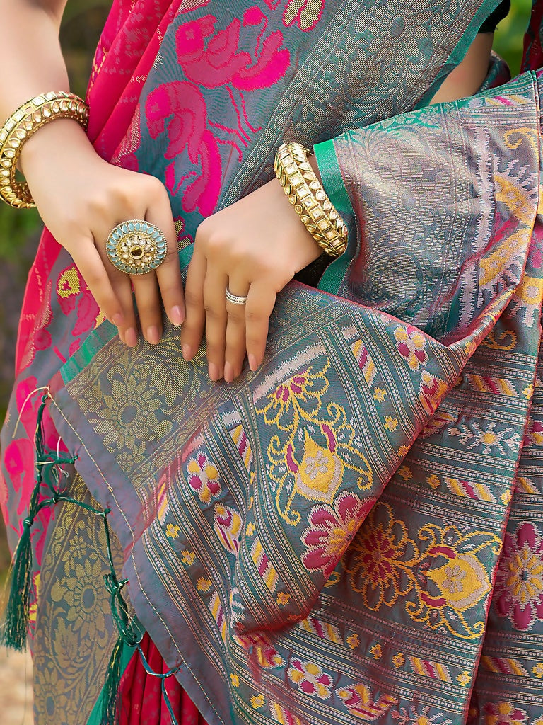 Astita Red Soft Silk Saree