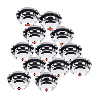 Sumeet Stainless Steel Heavy Gauge Solid Bowl Wati Set with Mirror Finish - Dista