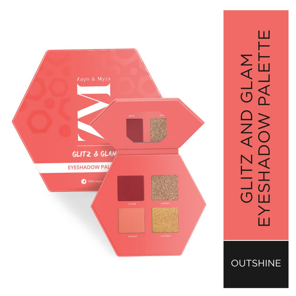 Zayn & Myza Glitz And Glam Eye Shadow Palette - Outshine - Distacart