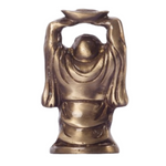 Thumbnail for eCraftIndia Antique Finish Laughing Buddha Brass Showpiece - Dista