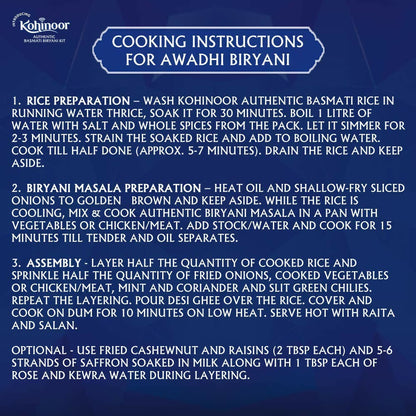 Kohinoor Authentic Hyderabadi Biryani Kit - Distacart