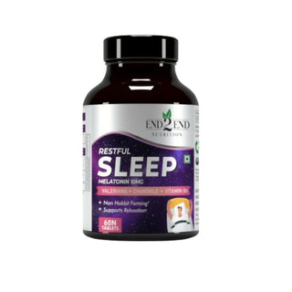 End2End Nutrition Restful Sleep Melatonin Tablets - Distacart