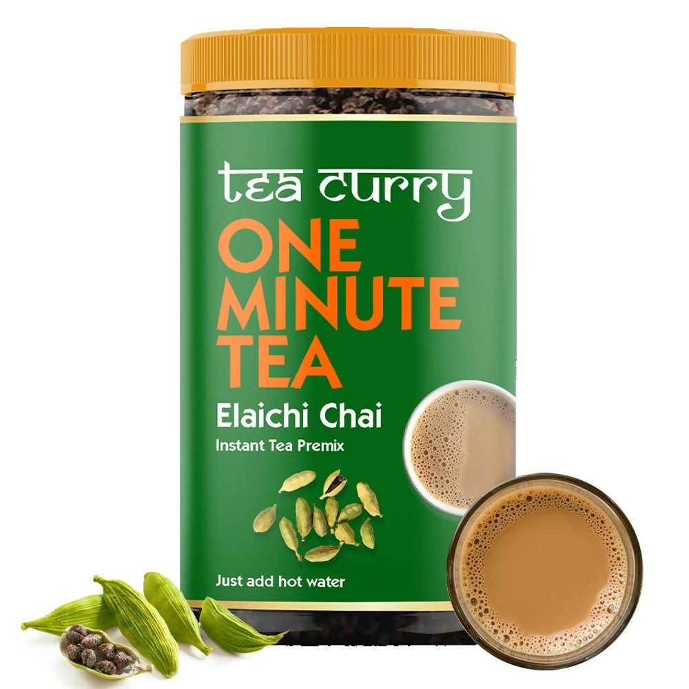 Teacurry Elaichi Instant Tea Premix - Premium Cardamom Premix Tea with Real Elaichi - Distacart