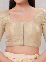 Thumbnail for Joban Fashion Women Silk Gold Stitched Blouse - Distacart