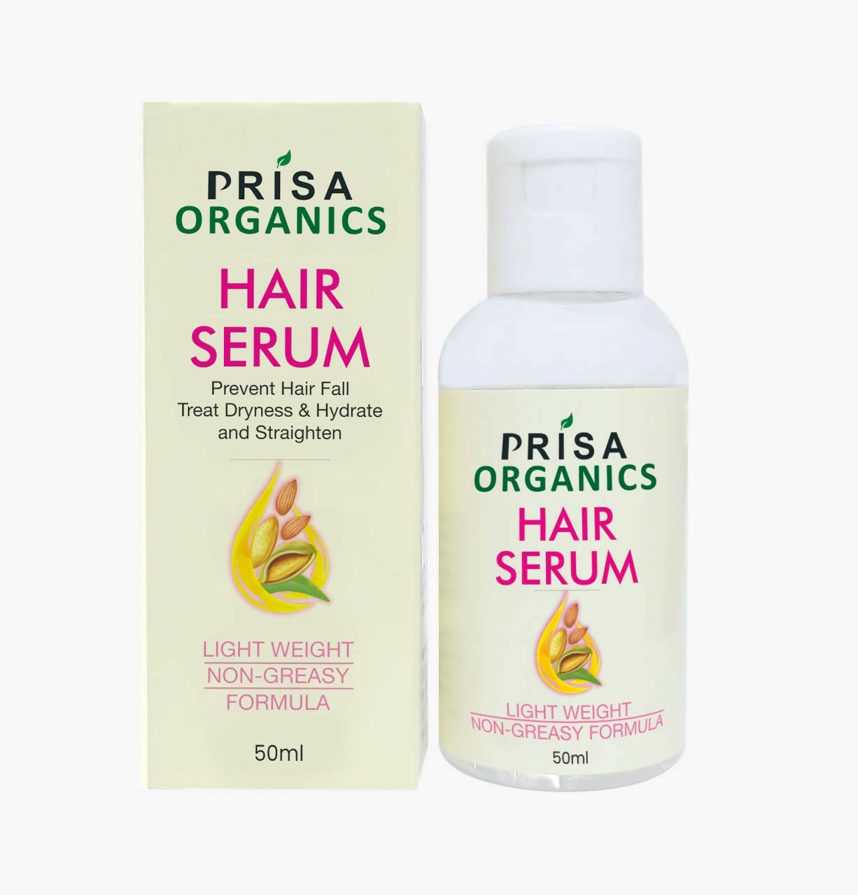 Prisa Organics Hair Serum With Argan Oil & Vitamin E - Promotes Hair Growth, Prevents Hair Loss and Thinning - Distacart