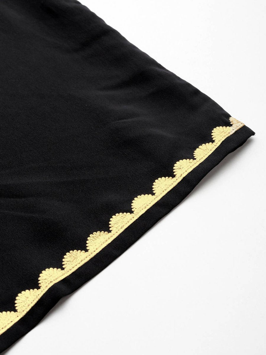 Ahalyaa Women's Traditional wear Kurta Set - Black - Distacart