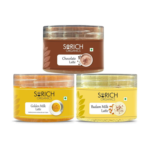 Sorich Organics Chocolate Badam Milk Golden Latte Jars Combo - Distacart