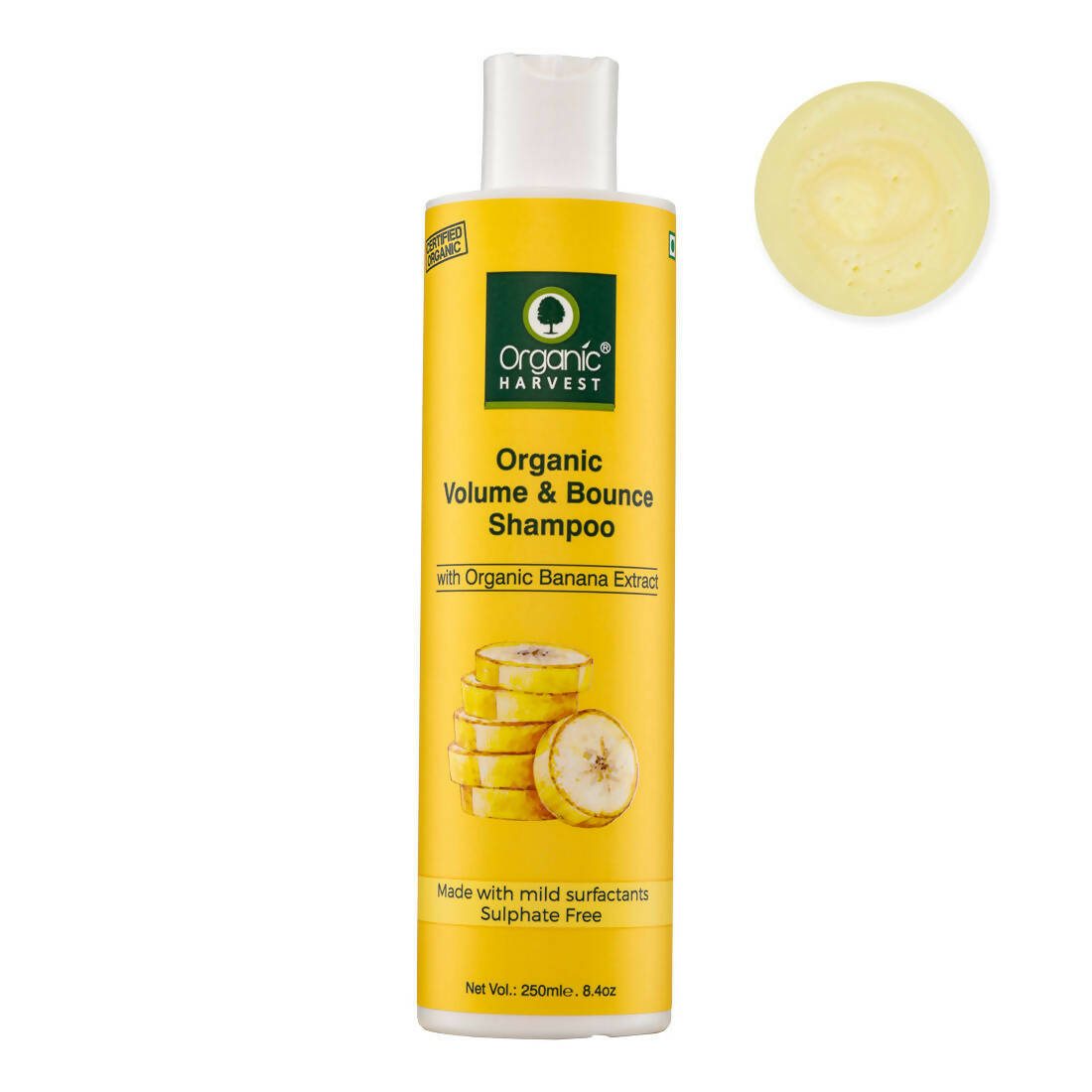 Organic Harvest Organic Volume & Bounce Shampoo With Organic Banana Extract - Distacart