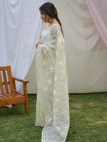 Thumbnail for Anouk Floral Gotta Patti Organza Saree - Distacart