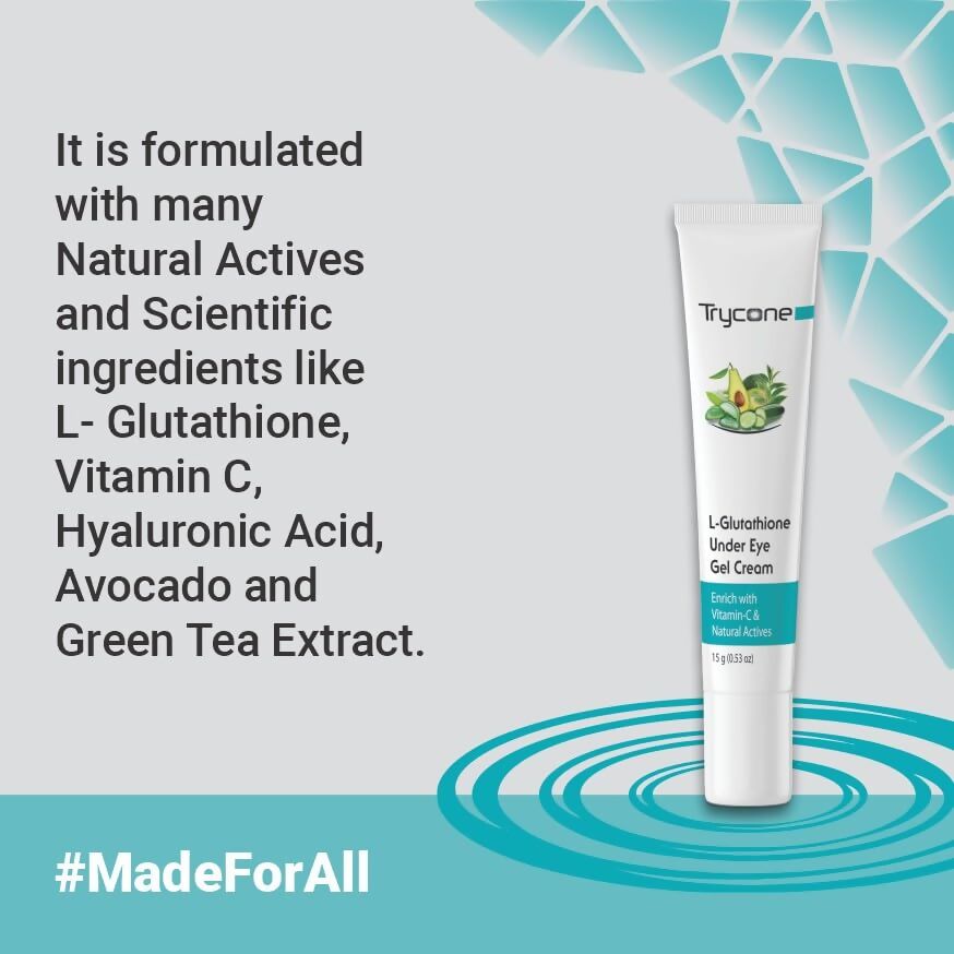 Trycone L- Glutathione Under Eye Gel Cream - Distacart