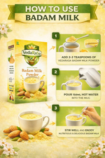 Thumbnail for VedaRasa Badam Milk Powder Instant Almond Drink Mix - Distacart