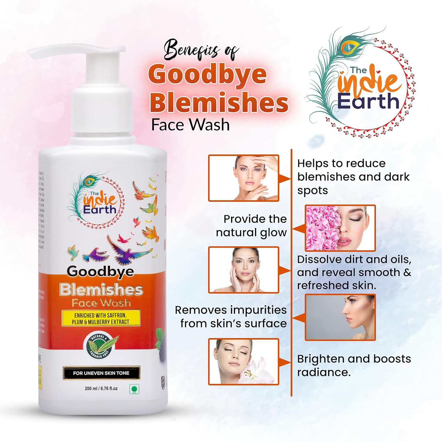The Indie Earth Goodbye Blemish (Vitamin C) Facewash - Distacart