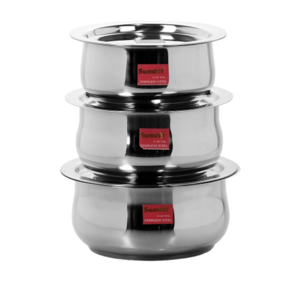 Sumeet Stainless Steel Cookware Set With Lid - Dista
