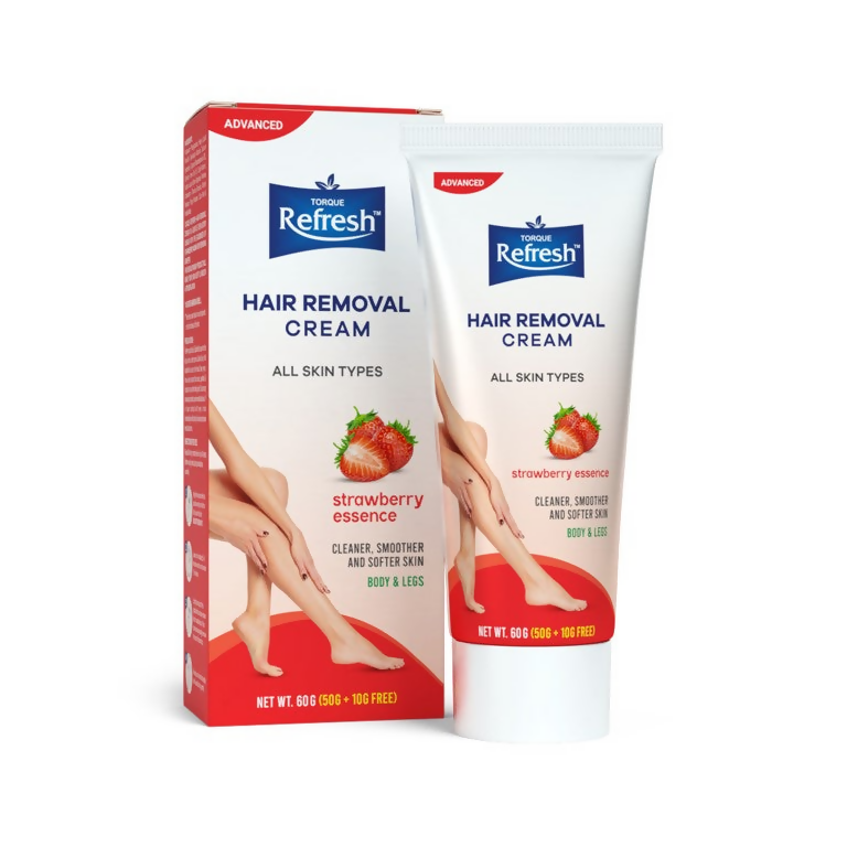 Torque's Refresh Hair Removal Cream With Strawberry - Distacart