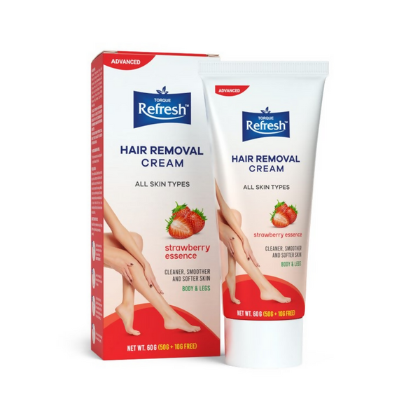 Torque's Refresh Hair Removal Cream With Strawberry - Distacart
