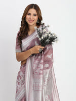 Thumbnail for Astita Linen Cotton Sea Green Saree