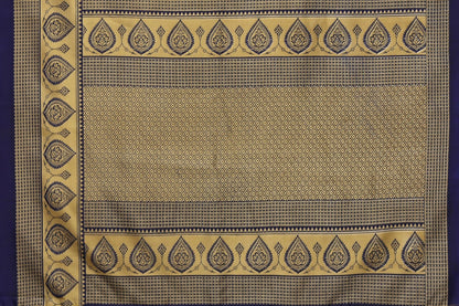 Vamika Navy Blue Printed Art Silk Saree - Distacart