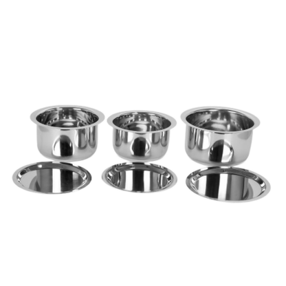 Sumeet Stainless Steel Tope/Patila Cookware Set with Lid - Dista