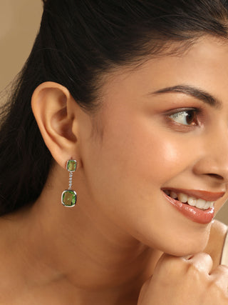 Nuyug Green Luxe Cascades Anti Tarnish Earrings