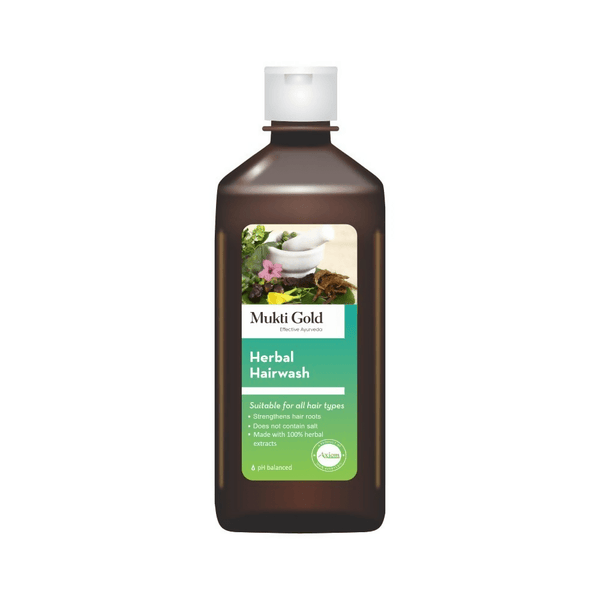 Axiom Mukti Gold Herbal Hair Wash (Flip Top) - Distacart
